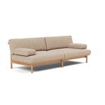 TAKT T19 Spoke Sofa with armrests, oak - warm grey Kvadrat Autumn 0331, vista 2