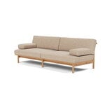 TAKT T19 Spoke Sofa with armrests, oak - warm grey Kvadrat Autumn 0331, vista 3