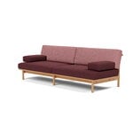 TAKT T19 Spoke Sofa con braccioli, rovere - rosa - rosso scuro Kvadrat Autumn, vista 2