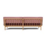 TAKT T19 Spoke Sofa con braccioli, rovere - rosa - rosso scuro Kvadrat Autumn, vista 3