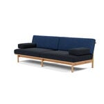 TAKT T19 Spoke Sofa with armrests, oak - dark blue - cobalt blue Kvadrat Autumn, view 4