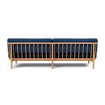 TAKT T19 Spoke Sofa with armrests, oak - dark blue - cobalt blue Kvadrat Autumn, view 3