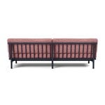 TAKT T19 Spoke Sofa with armrests, black blue oak - rose Kvadrat Autumn, view 3
