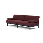 TAKT T19 Spoke divano con braccioli, rovere nero blu - rosso sc. Kvadrat Autumn, vista 4
