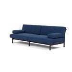 TAKT T19 Spoke Sofa with armrests, black blue oak - cobalt blue Kvadrat Autumn, view 2