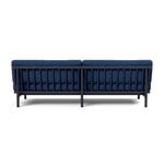 TAKT T19 Spoke Sofa with armrests, black blue oak - cobalt blue Kvadrat Autumn, view 3