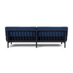 TAKT T19 Spoke Sofa with armrests, black blue oak - dark blue - cobalt blue, vista 4