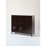 Tolix B3 locker storage, brown black