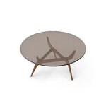 Brdr. Krüger TRIIIO coffee table, 90 cm, fumed oak - bronze glass, extra image