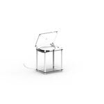 Transparent Turntable Stand, white, extra image