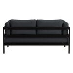 TIPTOE Easy 2-istuttava sohva, musta - tummanharmaa
