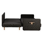 Tapio Anttila Collection ON2 Fabric sofa bed, dark grey Diamonds 007