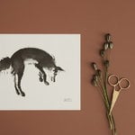 Teemu Järvi Illustrations Poster Leaping fox, 40 x 30 cm