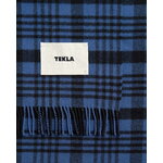 Tekla Lambswool blanket, 140 x 200 cm, blue plaid, extra image