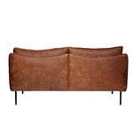 Fogia Tiki 2-seater sofa, black steel - vintage rangers leather