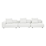 Interface Toast sohva, 405 cm, vasen, Arc 80 valkoinen
