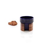 Tonfisk Design Warm latte cup 4 dl, blue - walnut