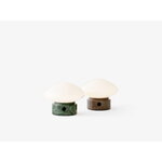 &Tradition Mist portable table lamp AP21, Grigio Caldo marble - opal glass, extra image