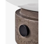 &Tradition Mist portable table lamp AP21, Grigio Caldo marble - opal glass, extra image
