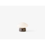 &Tradition Mist portable table lamp AP21, Grigio Caldo marble - opal glass, extra image