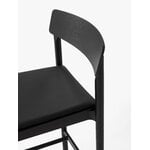 &Tradition Barhocker Betty TK17, schwarzer Esche - schwarzes Edelleder, extrabild