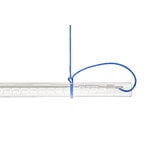 Ingo Maurer Tubular hanging lamp, white - blue cable, extra image