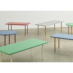 HAY Two-Colour table, 240 x 90 cm, maroon red - blue