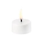 Uyuni Lighting Rechargeable LED tealight candle, 3,9 x 2,3 cm, white plain, 2 pcs, extra image