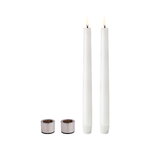 Uyuni Lighting Light candleholder for standard LED taper candles, 2 pcs, chrome, extra image