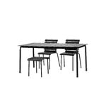 Valerie Objects Aligned dining table, 170 x 85 cm, black
