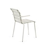 valerie_objects Aligned chair with armrests, off-white