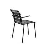 Valerie Objects Aligned chair with armrests, black