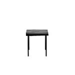 valerie_objects Aligned side table/stool, black