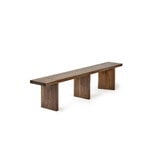 valerie_objects Banc Solid, 200 cm, noyer