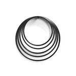 valerie_objects Trivets Round, 5 pcs, lacquered steel, black