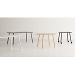 Viccarbe Maarten pöytä, 120 cm, ovaali, matta tammi