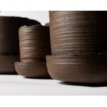 Vaidava Ceramics Soil kruka med fat; S, brun