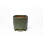 Vaidava Ceramics Vaso con sottovaso Moss, M, verde muschio
