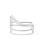 valerie_objects Rocking Chair, ruostumaton teräs - valkoinen, tuotteen lisäkuva