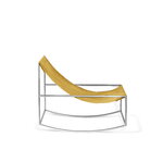 valerie_objects Mecedora, acero inoxidable - amarillo, imagen extra
