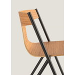 Viccarbe Quadra chair, black - matt oak, extra image