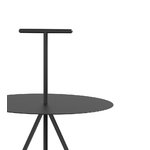 Viccarbe Trino table, black - steel handle