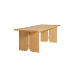 Woud Kimono dining table, 90 x 240 cm, white lacquered oak, view 6