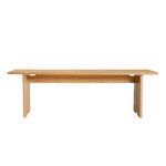 Woud Kimono dining table, 90 x 240 cm, white lacquered oak, view 8