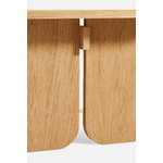 Woud Kimono dining table, 90 x 240 cm, white lacquered oak, view 5