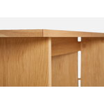 Woud Kimono dining table, 90 x 240 cm, white lacquered oak, view 7