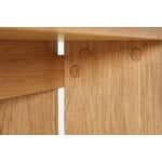 Woud Kimono dining table, 90 x 240 cm, white lacquered oak, view 4
