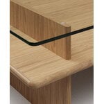 Woud Parallel coffee table, 90 x 90 cm, white lacquered oak