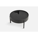 Woud Arc coffee table 66 cm, black painted ash