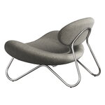 Woud Meadow lounge chair, chrome - Alpine 01 Natural, extra image